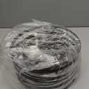 12.6'' Farmhouse Chandeliers for Dining Room, 3-Light Industrial Metal Hanging Light Fixture, Rustic Drum Pendant Light for Entryway Kitchen Foyer Bedroom, Black with Retro Wood Texture Interior