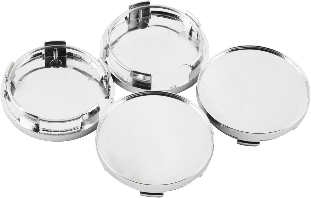 4PCS 59mm(2.31in)/54mm(2.12in) Wheel Center Caps Hub Rim Caps Compatible with 2015 Prius 2006-2016 Forester 2006-2014 Impreza 1997-2017 CR-V 2013-2015 Accord, Chrome