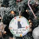 2 x Cat Memorial Christmas Ornaments 2025 - Forever in Our Hearts, Pet Memorial Ornaments in Loving Memory Gift, Sympathy Remembrance Gifts for Loss of Cats Kittens, (2.9 Inch)