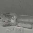 CGBE 2 Packs Cabinet Door Organizer, Acrylic Adhesive Shelf Wall Mounted Storage, Self Adhesive Shower Shelves Without Drilling, Automatic Draining Clear Shower Organizer for Bathroom (Transparent)