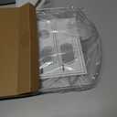 FIRJOY Lazy Susan Turntable for Refrigerator, Square Turntable Organizer for Fridge Cabinet, Pantry, Countertop | 16.5" x 11.1" (Rectangle 1 Pack - Clear)