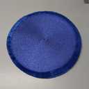 Round Braided Placemats 15 Inch Round Table Mats for Dining Tables Natural Woven Heat Resistant Place mats Set of 4 (Navy Blue)