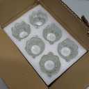 Tulip Votive Candle Holders Set of 6, Tea Light Candle Holder Glass for Table Centerpiece, Tealight Candle Holders for Wedding Déco, Birthday, Anniversary, Parties, and Holiday (Clear)