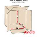 Box USA HD181812DW Heavy-Duty Double Wall Corrugated Cardboard Box 18" L x 18" W x 12" H, Kraft, for Shipping, Packing and Moving (Pack of 10)