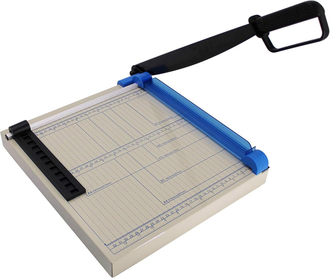 TEXALAN(R) 12" A4 Paper Cutter Multi-Purpose Trimmer for Metal Sheet, Leather, Plastic Sheet, Non-Woven Fabric, 12 Sheets 80-Gram Paper