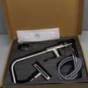 Kitchen Faucet with Pull Down Sprayer SUS304 Stainless Steel Waterfall Kitchen Sink Faucet 4 Functions Brushed Nickel Pull Out Kitchen Sink Faucets Utility Rv for 1 or 3 Hole Sink, KF2-BN