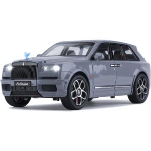 Car Toys for Boys 1/20 Diecast Cars Compatible with Cullinan Collectibles Car Model Kit,Metal Toy Vehicles for Boys and Girls,Pull Back Cars with Lights and Sounds,Cars for Kids Ages 4-8Grey