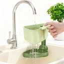 Corner Sink Strainer,Sink Strainer Basket,2026 New Upgraded Suction Cup Press Sink Drainer Basket,Food Drainer for Sink,Practical Corner Kitchen Sink,Sink Ccorner Strainer Helper (Green)