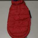 Lelepet Reversible Dog Coat Waterproof Dog Jacket Windproof Puffer Vest for Winter Warm Lightweight Coats for Small Dogs Adjustbale Hook & Loop Pet Apparel with Leash Hole, Shih Tzu, Wine Red, S