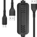 Car Screen Mirroring Adapter with Wireless CarPlay - Supports Watching Any App (YouTube, Net-Flix, TikTok, etc.), Compatible with Factory-CarPlay Equipped Vehicles (Black)