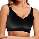 Anti Sagging Full Coverage Bras for Women，No Underwire Bras for Women Wireless Push-Up Size L