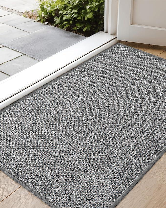 Color&Geometry Door Mat 2'4"x8' Runner Rug with Rubber Backing, Non Slip Washable Hallway Rug, Carpet Runners for Hallway Living Room Bedroom, Beige (Rolled-up NO Creases) (Light Grey) Color&Geometry Door Mat 2'4"x8' Runner Rug with Rubber Backing, Non Slip Washable Hallway Rug, Carpet Runners for Hallway Living Room Bedroom, Beige (Rolled-up NO Creases) (Light Grey)