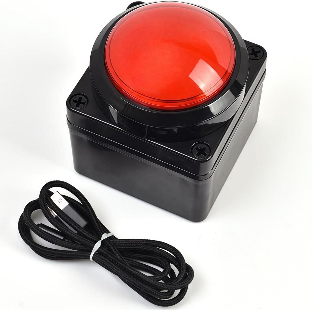 Programmable USB Macro Enter Keyboard, Major Policy Decision Button, One Handed Keyboard Programmable Setting Keypad, Enter Game PC Switch Control Keyboard, Customized Combination Buttons(Red) (Space)