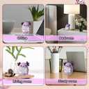 TOYMIS Positive Axolotl Crochet, Mini Cute Pocket Knitted Encouragement Axolotl Emotional Plush Animal Crochet Toy Uplifting Gifts for Friends Party Decoration Christmas Day Birthday Presents(Purple)