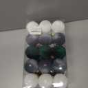 30PCS Velvet Christmas Ball Ornaments Set, 60MM/2.3Inch Shatterproof Flocked Ornaments for Christmas Tree Hanging Decorations, for Home Holiday Party Xmas Decor - White/Grey/Green.