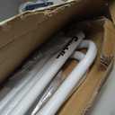 Franklin Sports Competition Soccer Goals - Backyard Portable Steel Soccer Goals - Adult + Youth Soccer Goal with Net + Ground Stakes Included - Multiple Sizes + Colors (White)