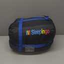 AGEMORE Cotton Flannel Double Sleeping Bag for Camping, Backpacking Or Hiking. Queen Size 2 Person Waterproof Sleeping Bag for Adults Or Teens. Lightweight with Compression Sack