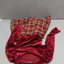 Arshiner Girls Dresses Long Sleeve Velvet Plaid Patchwork Holiday Party Dress with Pockets 120