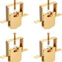 4-Pack Premium All-Metal Sliding Screen Door Rollers for B 691 & B 695, Spring-Loaded Design, Smooth Quiet Glide with 1" Steel Ball Bearing, Fits Top & Bottom Tracks