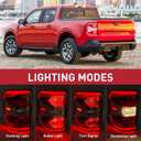 LED Type Tail Light Rear Lamp Assembly Compatible with 2022-2025 Ford Maverick Lariat Left Driver Side NZ6Z-13405-B FO2800289
