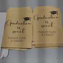 Teenyyou 100 Pcs Graduation Party Favors 2026 Congrats Grad Treat Bags 5 x 7'' Graduation Is Sweet Kraft Paper Bag Small Gift Wrapping for Cookie Candy Popcorn Snack Supplies(Brown)
