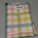 JIALE Easter Gingham Tablecloth, Rectangle Table Cloth 52x70 Inches Buffalo Checkered Table Cover for Mothers Day Spring Summer,Dining Tablecover for Picnic/Party/Birthday (Yellow Green)