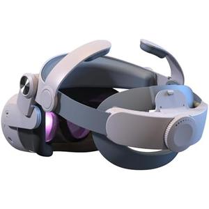 Head Strap for Meta Quest 3/Quest 3S Headsets, Replacement Accessory for Meta Quest 3/Quest 3S Elite Strap,Comfortable vr Headset Strap with Adjustable, VR Headstrap Suitable for Family Use Black Gray
