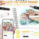 262 Colors Alcohol Markers with APP, Dual Tip Art Marker for Adults Coloring Books, Alcohol Ink Based Illustration Markers Set for Adult Artist Drawing Sketching Painting Lettering Cards