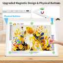TOHETO A2 Light Pad 25.2''x18.4'', Large Magnetic LED Light Board for Diamond Painting, 3-Color Modes Light Box for Tracing, 6-Level & Stepless Dimmerable Diamond Art Light Table for Drawing,Sketching