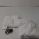 Off White Pinch Pleated Sheer Curtains 96 Inches Long 2 Panels, Thin Textured Linen Look Living Room Drapes Window Decor, Ivory Sliding Glass Door Curtain with Rings & Hooks & Back Tab