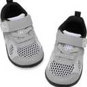 L-RUN Toddler Sneakers Boys Girls Barefoot Summer Walking Shoes Toddler Boy Tennis Shoes Mesh Lightweight (4-4.5 Toddler)