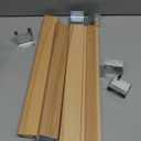 Maitys 8 Pcs Wood Drawer Slides Bottom Mount Classic 16 Inches Center Guide Track with Metal Slide Glides Traditional Wooden Drawer Rails for Dresser Replacement