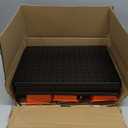 Peg Board, 114PCS Heavy Duty Metal Pegboard with Hooks, 8 Pack Black Peg Board Panels, 60lbs Load Capacity Each, Pegboard Wall Organizer for Garage, Workshop, Kitchen, Craft Rooms