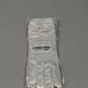 Satin Gloves Women,Elegant Short Pearl Gloves for Wedding Opera Dinner Party, Tea Party Accessories, Bridal Accessories (White)