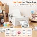 Bluetooth Thermal Shipping Label Printer 4x6 203 DPI Inkless for Small Business Compatible with iPhone, Android, Windows, Mac, Chromebook via USB Save Every First Label