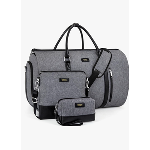 Convertible Garment Duffel Bag for Travel - Carry On Garment Bags With Toiletry Bag Large Weekender Bag for Men Women 2 in 1 Hanging Suitcase Suit Travel Duffel Overnight Bags 4pcs Set