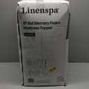 Linenspa Memory Foam Mattress Topper, Queen Size - 2 Inch Gel Infused Memory Foam - Plush Feel - Cooling and Pressure Relieving - CertiPUR Certified