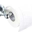Flybath Toilet Paper Holder Without Cover Brass Bathroom Tissue Roll Bar Wall Mounted, 20 cm / 7.87 inches, Polished Chrome