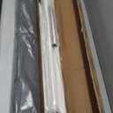 Shade&Beyond Outdoor Roller Shades 4' W x 8' H Cordless Patio Roll Up Blinds 90% UV Protection Exterior Shade Cloth Roll for Porch Gazebo Pergola Balcony Backyard, Blue Gray