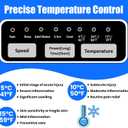 Ice-Free Cold Therapy Machine for Knee Pain Relief, Portable No Ice Needed Cryotherapy System with Adjustable Temperature Control, Universal Pad for Arthritis, Surgery, Injury Recovery, Swelling