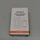 Suraielec Wireless Remote Light Switch, No Wiring, No WiFi, 100ft RF Range, Pre-Programmed, Expandable Wireless Wall Switch and Receiver Kit, Remote Control Light Fixture for Lamp, Ceiling Light, Fan