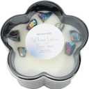 12.5oz White Tea & Lotus Flower-Shaped Scented Candle with Shimmering Crystals, Elegant Candles Birtheday Gifts, Valentines Day for Her, Bestie Gifts, 45 Hour Burn Time