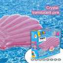 Seashell Pool Float 2 Pack, Summer Fun Inflatable Seashell Float for Kids, Pink Seashell Pool or Beach Toys of 42 Inches