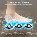 Collapsible Foot Spa Bath with Heat and Massage, Motorized Shiatsu Foot Massager Tub for Plantar Fasciitis & Stress Relief, Temp Control, Bubbles, Remote, Pedicure Spa at Home