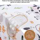 BOMOLOUR Seat Cover Compatible with Bumbo and Nuby Seat, Removable Breathable Baby Floor Seat Cover for Boys and Girls, Seat Not Included (Brown Farm)