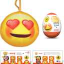 Bibi Emoji - Surprise Egg Capsule with Memory Foam Expandable Plush Toy  3.7" (9.5cm) Soft Collectible with Hidden Surprises  Fun Gift for Kids, Parties, Holidays, Stocking Stuffers