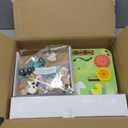 Activity Table for Kids 6-36 Months, 9 in 1 Wooden Montessori Toys with Bead Maze Shape Sorter Train Toy, Baby Sensory Table Toddler Toys 1st Birthday Gifts for Kids