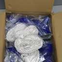 Boat Fenders 4 Pack 4.5 x 16 Inches Ribbed Twin Eyes Boat Fenders Bumpers for Docking, Comes with Ropes and Pump to Inflate