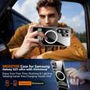 MOZOTER for Samsung Galaxy S25 Ultra Case with Kickstand,[Compatible with Magsafe][2*Screen Protector],Military-Grade Protection,Magnetic Phone Case for Samsung Galaxy S25 Ultra-Clear