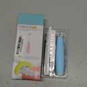 AICase Sensitive Replacement Electric Toothbrush Heads,2 Count (Blue+yellow)